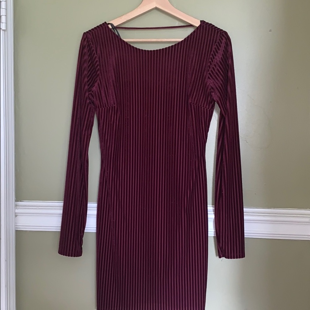 Burgundy dress